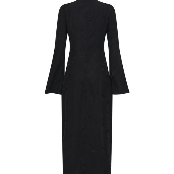 MUKZIN Linglong "Joyful Phoenix"  Chinese-Style Jacquard High-Slit  dress sz m - Picture 12 of 12